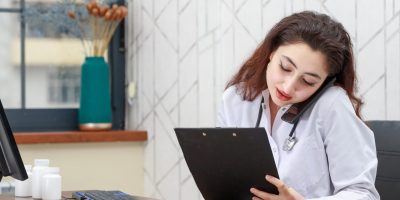 young-doctor-sittin-at-the-office-and-talking-on-the-phone-high-quality-photo-min